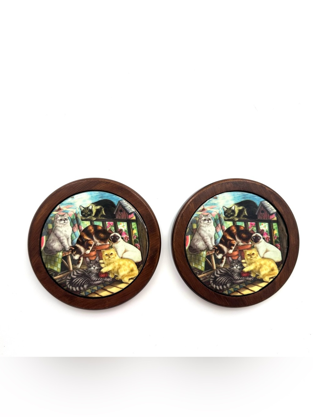 The Bradford Exchange Vintage Cat Coasters